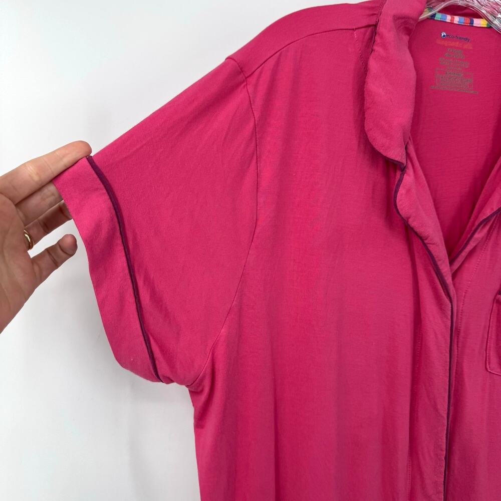 Magnetic Me Women's Pajama Lounge Shorts Set XXL Pink Modal Pockets Maternity - Picture 4 of 11